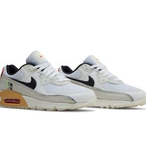 Nike Air Max 90 SE "Swoosh Fiber" White Black Sesame